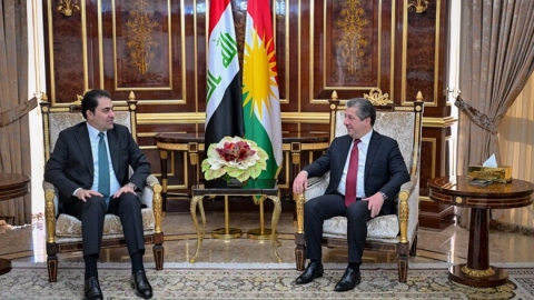 رئيس حكومة إقليم كوردستان يستقبل النائب الأول لرئيس برلمان العراق الاتحادي
