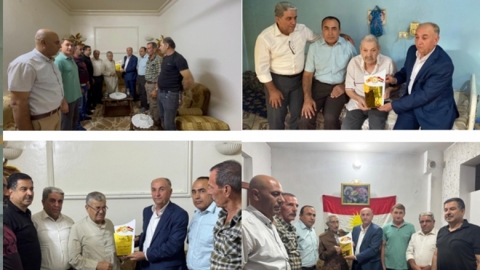 الديمقراطي الكوردستاني–سوريا يكرّم مناضلين قدامى تقديراً لعطائهم في خدمة القضية الكوردية ونهج البارزاني الخالد