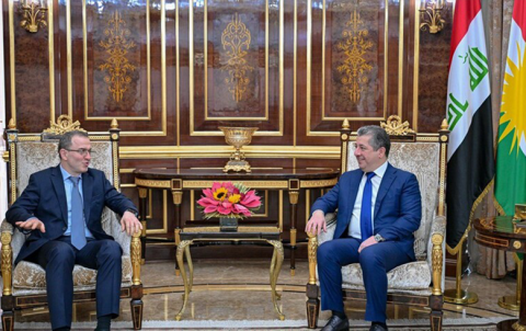  مسرور بارزاني يستقبل السفير الروسي لدى العراق ويبحث معه سبل تعزيز العلاقات الثنائية